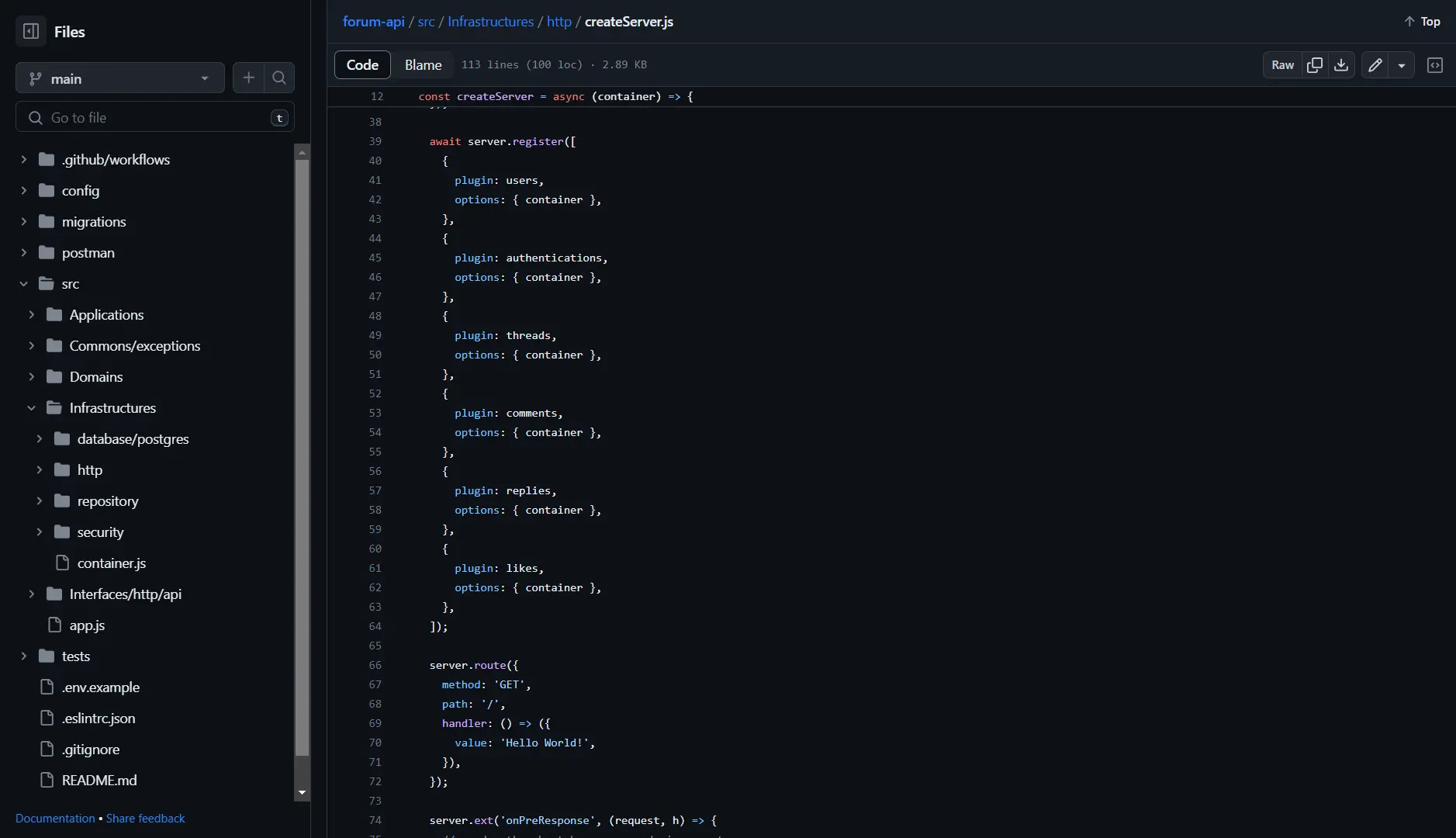 Forum API